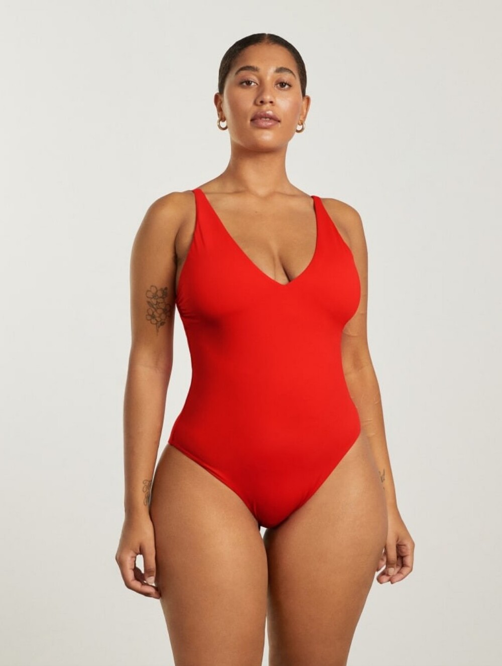 NWOT Everlane V-Neck One Piece Red Swimsuit Beach Cruise Vacation Bathingsuit